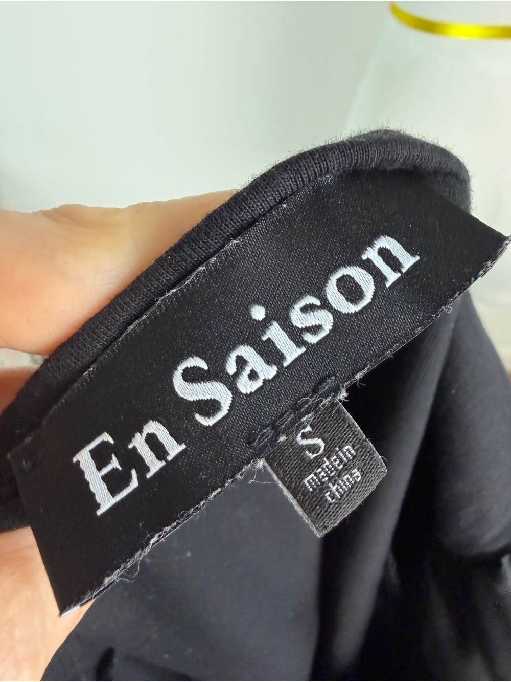 EN SAISON LETTRES CROP TOP - BLACK - Size S - Picture 5 of 6